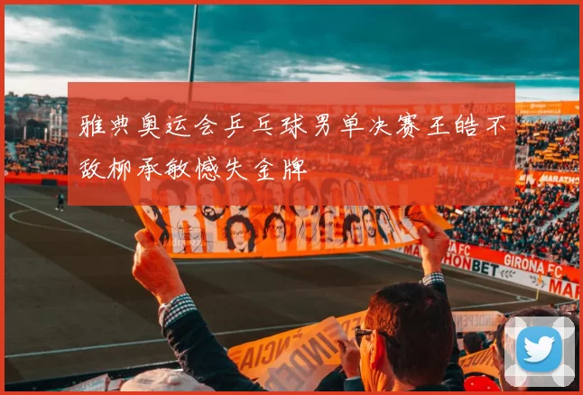 雅典奥运会乒乓球男单决赛王皓不敌柳承敏憾失金牌